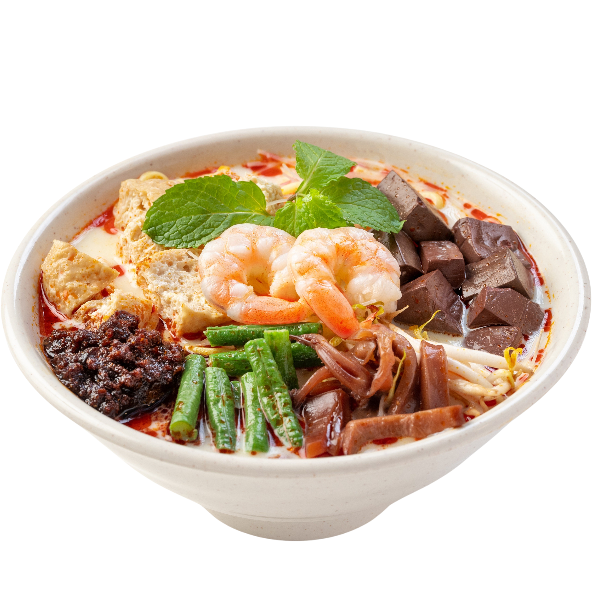 (Soup)Fresh Prawn Curry Mee (汤)鲜虾咖喱面