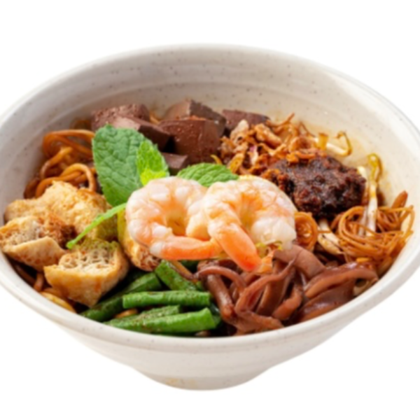 (Dry)Fresh Prawn Curry Mee (干)鲜虾咖喱面