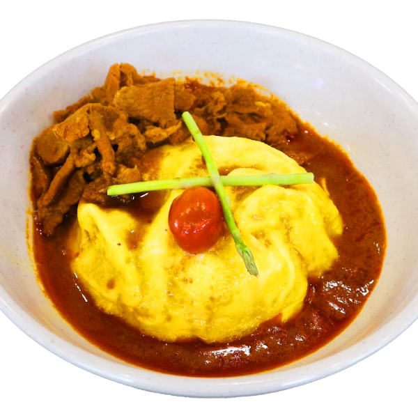 Curry Pork Meat 咖喱猪肉滑蛋饭